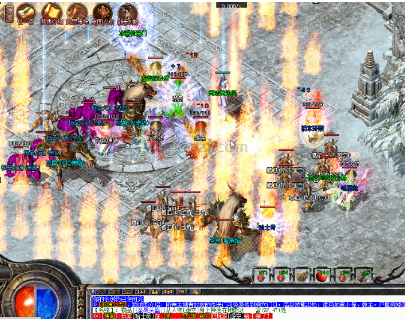 今天薇薇和敌对行会发生了冲突~